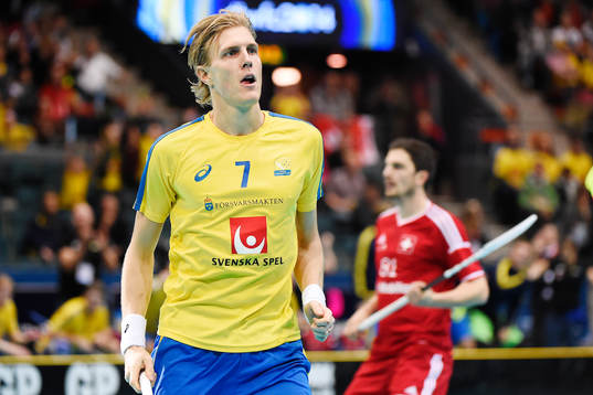 Sveriges Kim Nilsson jublar