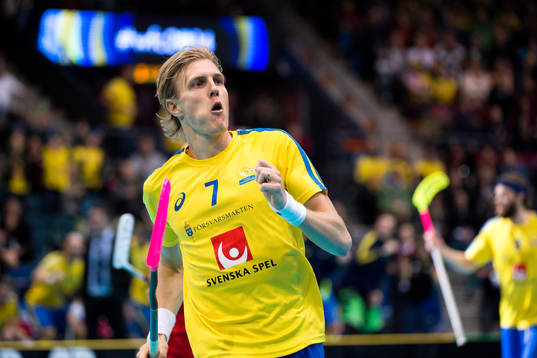 Sveriges Kim Nilsson jublar