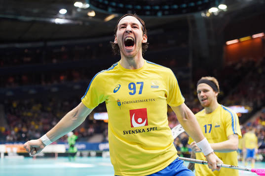 Sveriges Robin Nilsberth jublar