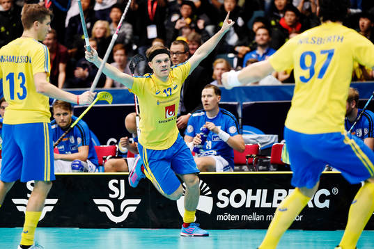 Sveriges Henrik Stenberg jublar