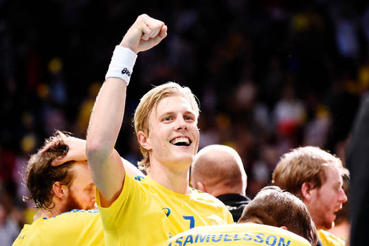 Sveriges Kim Nilsson jublar