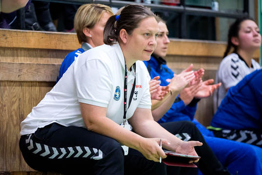 Spårvägens tränare Karin Nilsson