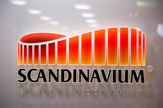 En skylt för Scandinavium