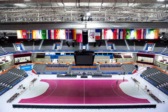 Interiören av Ali Bin Hamad Al-Attiyah Arena