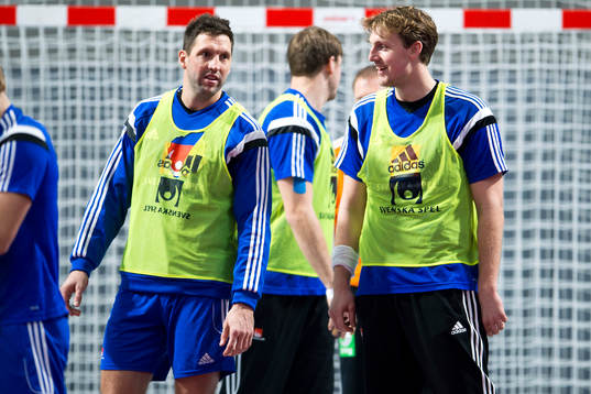 Sveriges Tobias Karlsson och Jesper Nielsen