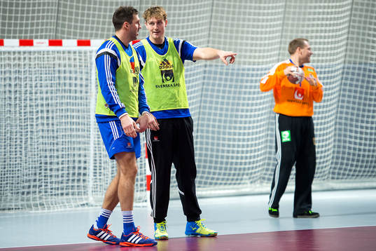 Sveriges Tobias Karlsson och Jesper Nielsen