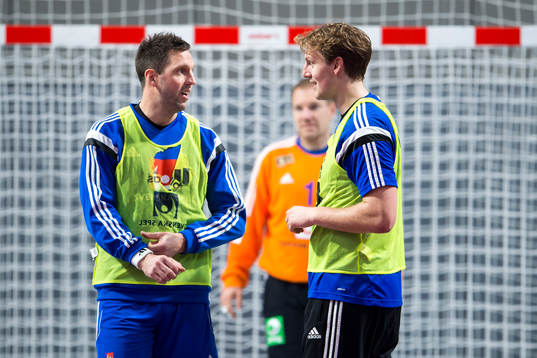 Sveriges Tobias Karlsson och Jesper Nielsen