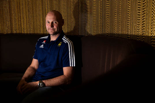 Sveriges förbundskapten Ola Lindgren