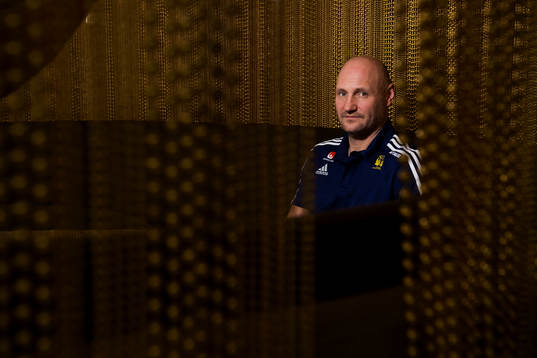 Sveriges förbundskapten Ola Lindgren
