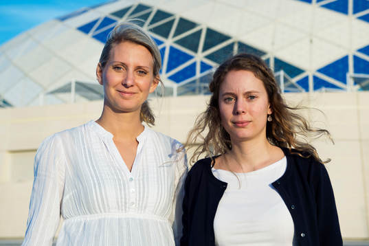Malin Jonsson och Nicolinn Nilsson, journalister på
