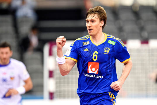 Sveriges Jonas Källman jublar