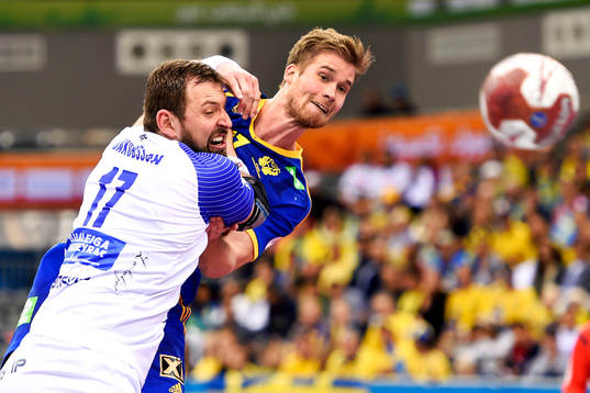 Sveriges Viktor Östlund och Islands Sverre Jakobsson