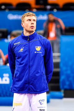 Islands Gudjon Valur Sigurdsson deppar