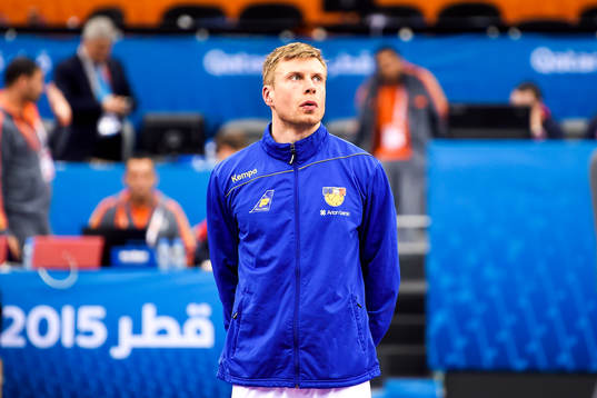 Islands Gudjon Valur Sigurdsson deppar