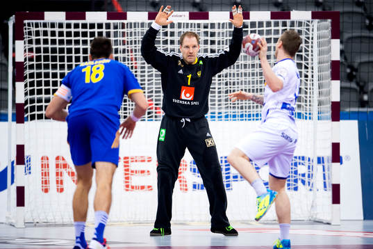 Sveriges målvakt Mattias Andersson