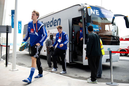 Sveriges Jesper Nielsen och Niclas Barud