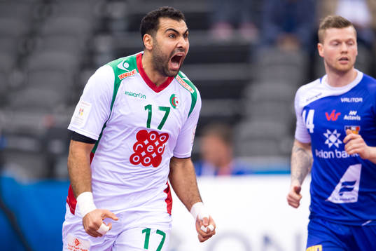 Algeriets Abderrahim Berriah jublar
