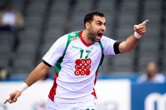 Algeriets Abderrahim Berriah jublar