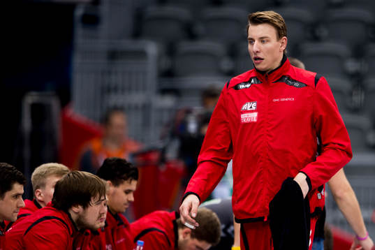 Tjeckiens Filip Jicha på bänken