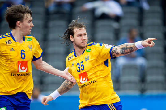 Sveriges Andreas Nilsson jublar