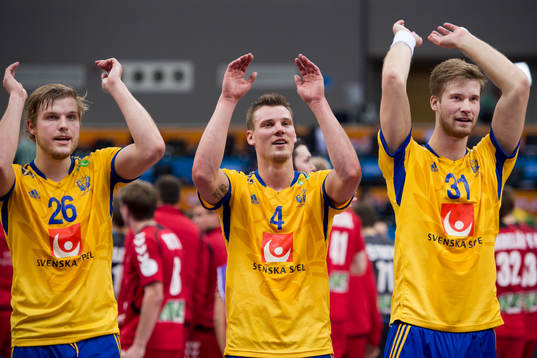 Sveriges VM debutanter Anton Halén (tv) Markus Olsson (m)
