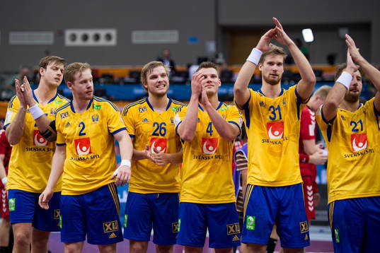 Sveriges Niclas Barud, Magnus Persson, Anton Halén, Markus