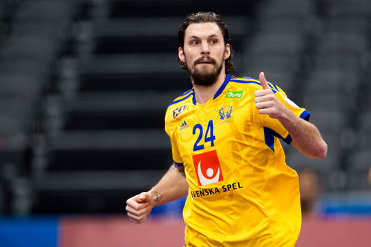 Sveriges Fredrik Petersen jublar