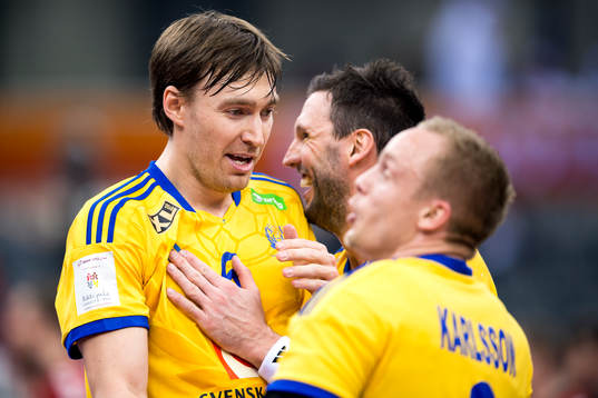 Sveriges Jonas Källman, Tobias Karlsson och Lukas Karlsson