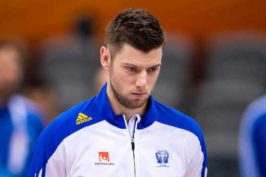 Sveriges Niclas Ekberg innan handbollsmatchen i VM mellan