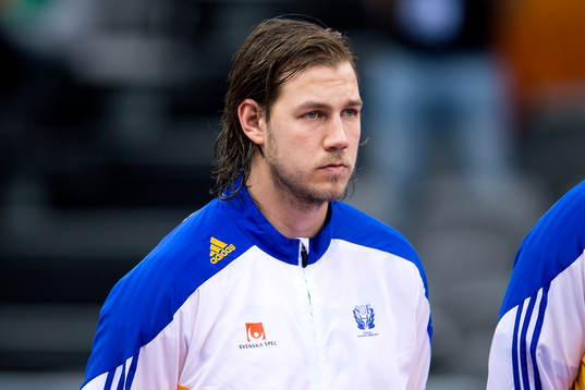 Sveriges Andreas Nilsson innan handbollsmatchen i VM mellan