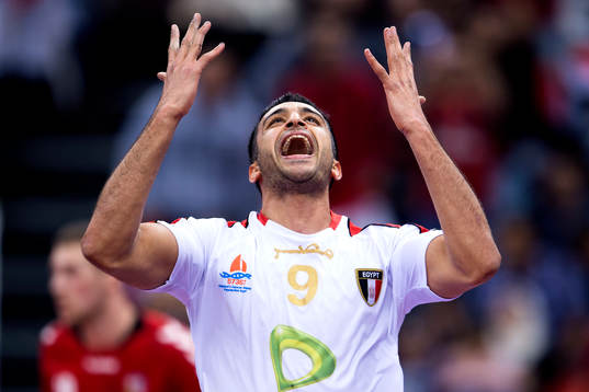 Egyptens Eslam Issa jublar