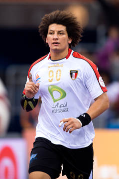 Egyptens Aly Mohamed jublar
