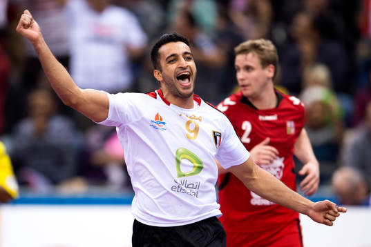 Egyptens Eslam Issa jublar