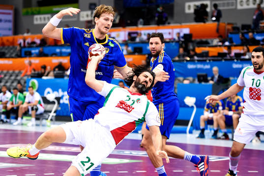 Sveriges Jesper Nielsen och Algeriets Med Aski Mokrani