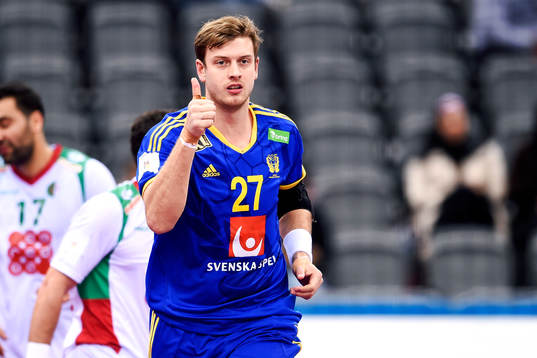 Sveriges Niclas Barud gör tummen upp