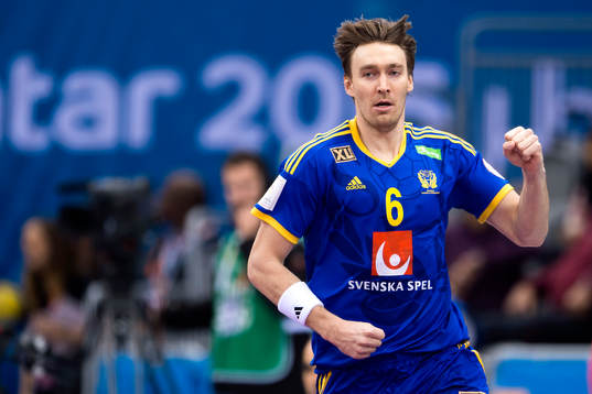Sveriges Jonas Källman jublar