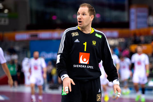Sveriges målvakt Mattias Andersson