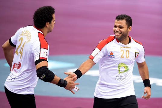 Egyptens Mohamed Hashem jublar