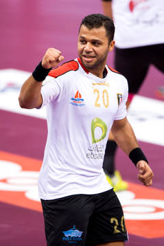 Egyptens Mohamed Hashem jublar