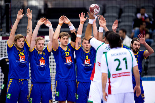 Sveriges Anton Halén, Magnus Persson, Niclas Barud, Markus