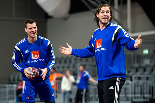 Sveriges Markus Olsson och Andreas Nilsson