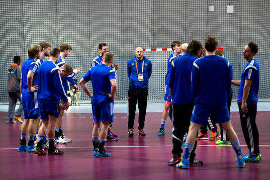 Sveriges förbundskapten Ola Lindgren