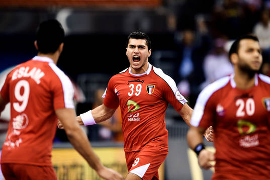 Egyptens Yehia Elderaa jublar