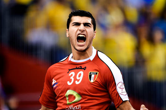 Egyptens Yehia Elderaa jublar