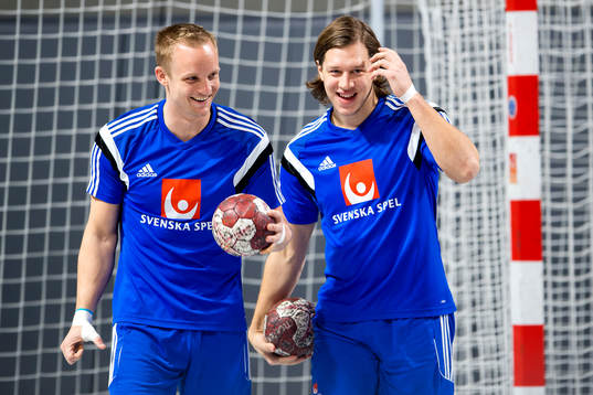 Sveriges Lukas Karlsson och Mattias Zachrisson