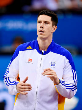 Sveriges Kim Andersson innan en handbollsmatch i VM mellan