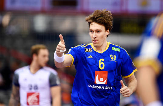 Sveriges Jonas Källman jublar