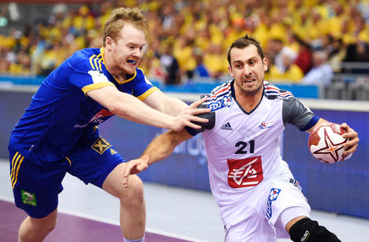 Sveriges Magnus Persson och Frankrikes Michael Guigou
