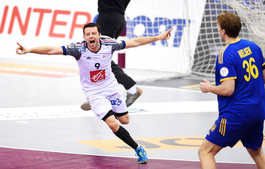 Frankrikes Guillaume Joli jublar