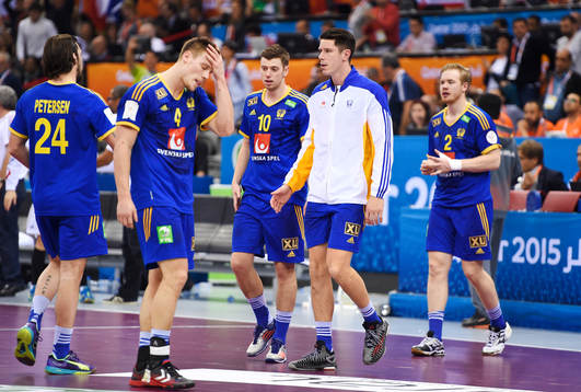 Sveriges Fredrik Petersen, Markus Olsson, Niclas Ekberg,